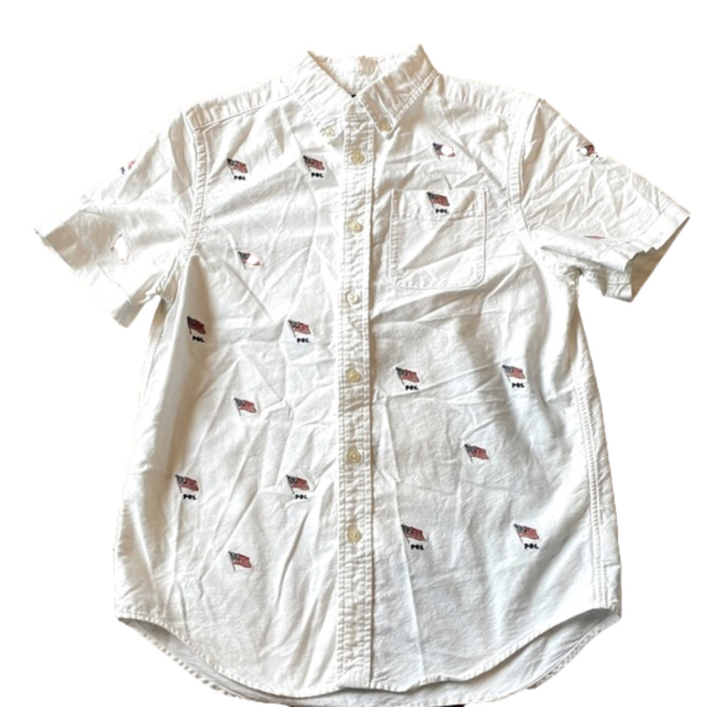 Ralph Lauren Kids Large Short Sleeve Patriotic Shirt